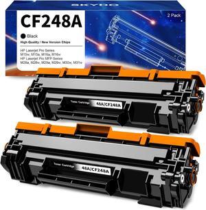 {Latest Chip} CF248A 48A Toner Cartridge Replacement  Laserjet 48A Black Toner Cartridge  Laserjet Pro M15w M15a M16a M16w MFP M29w M28a M28w M31w M30w Printers (2 Packs)