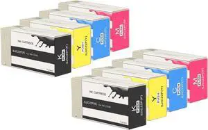 Remanufactured SJIC22P Ink Cartridges Compatible with Epson TM-C3500 Printer Ink.(8-Pack 2* Black 2*Cyan 2*Yellow 2*Magenta)