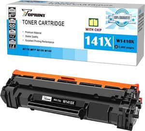 ( with CHIP ) Compatible Toner Cartridge 141X W1410X ( W1410A, 141A ) Black High Yield 2000 Pages  Laserjet M110 M110w MFP M139 M140 M140w PrinterDoesn't Work with HP+ Printerwith e Model