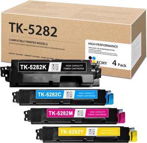 TK-5282 TK5282 High Capacity Toner Cartridge Set 4Pack (1BK/1C/1M/1Y) - Bigsp Compatible 1T02TW0US0 1T02TWCUS0 1T02TWBUS0 1T02TWAUS0 Toner Replacement for Kyocera Ecosys M6235cidn M6235 P6235 Printer