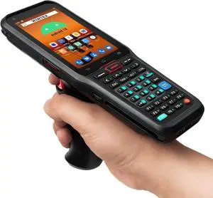 Android Barcode Scanner with Pistol Grip, Android 10 WINTEX Rugged IP66 PDA Handheld with 2D Scanner 3G 4G Bluetooth GPS Wi-Fi, 3750mAh High Voltage Battery