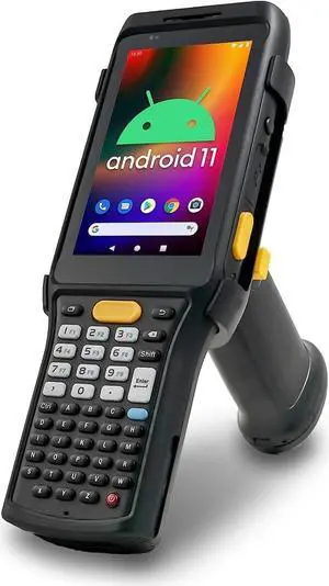 Chainway C61 Wireless Android Barcode Scanner Handheld with Pistol Grip, Zebra 2D/1D/QR Code Reader, Android 11, Google Play, Vivid Screen, WiFi 6, NFC, Warehouse Inventory Scanning (Build Your Own)