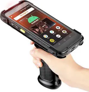 2023 Android Barcode Scanner with Pistol Grip, Android 11, Wi-Fi 6 MUNBYN Mobile Computer Handheld Rugged PDA 5.5" Data Terminal SE4710 Zebra Scanner Bluetooth GPS 1D/2D/QR Barcode Scanner Collector