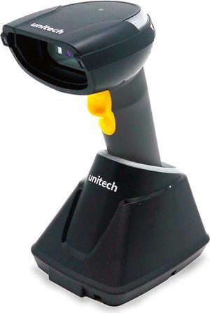 Unitech America MS852B Rugged 2D Imager Barcode Scanner, USB, Handheld Wireless BT, Bluetooth, w/Cradle, Retail, Hospitality, Store, TAA Compliant, MS852-AUBB0C-SG