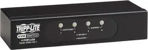Tripp Lite 4-Port KVM Switch VGA with USB or PS/2 Port for Keyboard Mouse, Desktop PC, 4 Computers 1 Monitor, Plug and Play - Windows, macOS, Linux Compatible - 3-Year Warranty (B006-VU4-1)