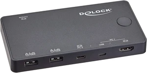 Delock 11477 HDMI/USB-C KVM Switch 4K 60Hz with USB 2 Delock 11477 HDMI/USB-C KVM Switch 4K 60Hz with USB 2