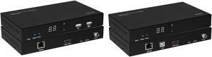 Bytecc KVM Extender,HDMI 1080P Over IP KVM 100M Extender by Cat5e/6 with LED and BI-Directional IR(HM-ET11)