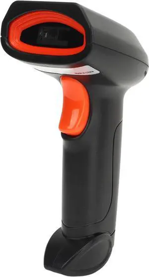 Wireless Barcode Scanner, Ergonomic Voice Announcement LED Indication Barcode Reader IP54 for Supermarket