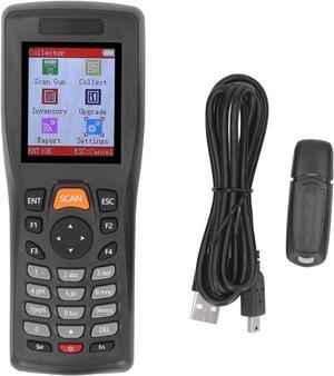 1D CCD Wireless Barcode Scanner, 2.4G Rechargeable Bar Code Reader, with 2.2 Inch TFT Color LCD Screen, for Barcode Scanning, Inventory Counting