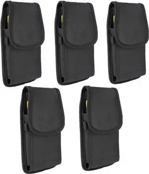 5PCS VENREA TC53 TC58 TC21 TC26 Scanner Holster,Rugged Carrying Case, Holder with Metal Clip & Belt Loops Fit for EDA50 EDA51 CT40 CT50 CT60,M60, MC67 Handheld Barcode Touch Mobile Computer, 7 Inch