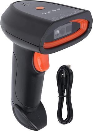Wireless Barcode Scanner, Handheld USB 2D Barcode Scanner, AI Intelligent Voice Broadcast Scanner, 360° Barcode Reading, Real Time Display Scanner for Convenience Store
