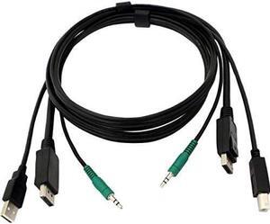 Black Box SKVMCBL-HDMI-06 Secure KVM HDMI Cable - USB A-B, 3.5MM Audio, 6-FT. (1.8-M), 45 Day Standard RET