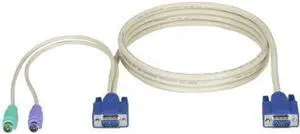 Black Box KVM CPU Cable VGA PS/2 EC and DT-Series 10FT