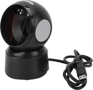 Desktop Barcode Scanner, Automatic Image Sensing Barcode Scanner Omnidirectional Handsfree 2D 1D QR USB Wired Barcode Reader Suiable for Win XP, for Win7, for Win8