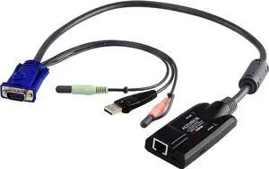 USB Virtual Media KVM Adapter Cable with Audio CPU Module