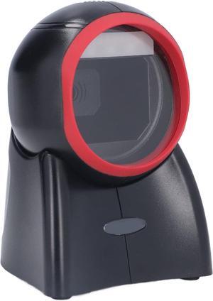 USB Wired Bar Code Reader, Intelligent Increase Productivity Infrared Automatic Sensing Easily Identify 1D 2D Desktop Barcode Scanner for Retails