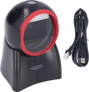 USB Wired Bar Code Reader Desktop Barcode Scanner 1D 2D Omnidirectional Hands Free Automatic Screen Reader