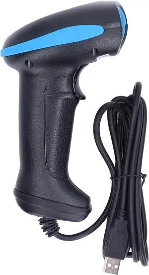 USB Barcode Scanner, Handheld Code Scanner Reader, Multifunctional USB Wired 1D 2D Barcode Scanning Gun 5VDC for Supermarkets