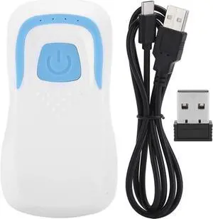 Wireless Barcode Scanner, Sensitive Scan Code Recognition Rate, 1000mAh Largecapacity Battery, Support ForiOSAndroid (White)