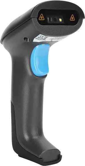 Wireless Barcode Scanner, 2.4G Wireless 1D / 2D QR Barcode LED Reader Handheld Bar Code Scanner, 500 TimesSecond for Store, Supermarket, Warehouse (Wireless 2D Scanner YHD-6200W)