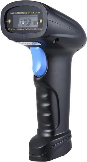 HUIOP 2.4G Barcode Scanner,Handheld 2.4G Wireless 1D/2D/QR Barcode Scanner Bar Code Reader with USB Receiver 4000 Code Storage Capacity for POS PC Android iOS