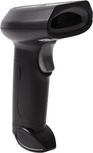 Barcode Scanner, QR Code Scanner, Voice Prompt Cordless Handheld QR Code Reader (Rechargeable) 50-100m Wireless Distance