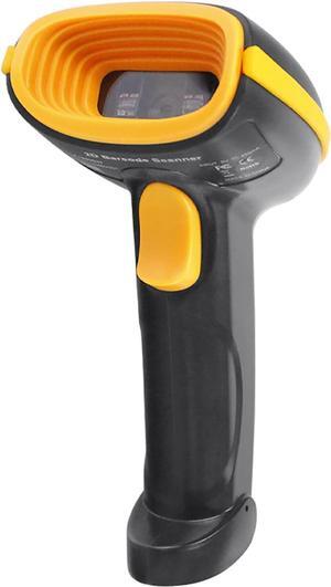 Bluetooth Barcode Scanner, Industrial Barcode Scanning System with LED Indicator Light and Buzzer, 3 in 1 Reader, 3 Connection Modes and Decoding Ability Strong, for Warehouse, Library, Store