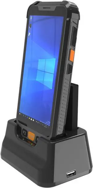 Sincoole 5.5 inch Windows10 Pro Handheld Terminal PC with 2D Barcode Scanner and Docking Station