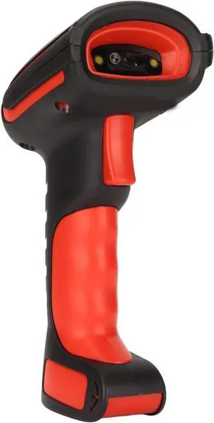 Zyyini Handheld Barcode Scanner, Bluetooth 2.4GHz Wireless Wired Connection Bar Code Scanner Reader,with Base,Waterproof 1D 2D Handheld Barcode Scanner with Vibration Alert,for Shop Warehousing