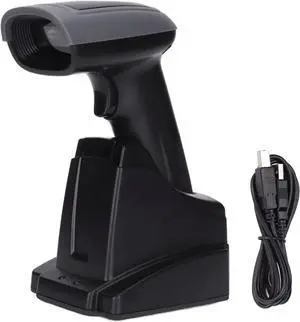 Efficient 2.4G USB Barcode Scanner - Fast Plug and Play Ergonomic QR Code Reader for Store Shop Market - Accurate Scanning Stable Performance