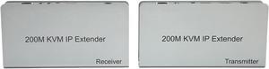 HD Multimedia Interface KVM Extender, KVM Over IP Extender 1080P 100-240V Wide IR TCP IPm Plug and Play Over UTP STP for PC to HDTV (US Plug)