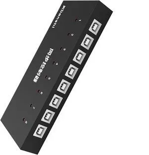 Ennovor 8 Port Computer Synchronizer - USB Synchronizer/Sharer, DNF Brush Gold 8 Ports Keyboard and Mouse Synchronizer, KVM Switch/Distributor, Plug and Play Synchronizer