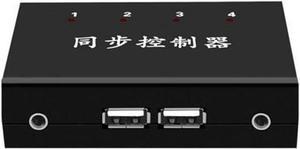 GUODDM Multifuncional Keyboard Mouse Synchronizer Controller  KVM Switcher Splitter 1for4816Ports Splitter USB Keyboard Mouse Synchronizer Controller Plug and Play Size  4 Ports