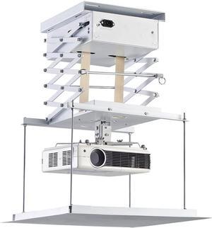 SHengwin Electric Projector Lift, 110V Motorized Projector Mount Hanger Drop Ceiling Hidden Type with 150cm/59 inches Running Distance