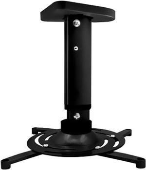 ARZARF Projector Mount Stand Universal Full Motion Tilt Swivel Projector Ceiling Mount Bracket Rack Projector Brackets Projector Stand (Color : Black)