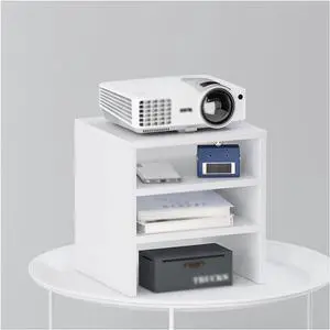 EVSER Projector Stand Desktop Projector Stand Universal Small Projector Shelf Home Office Living Room Bedroom Multi-Layer Heavy-Duty Tray Projector Rack Projector Mount (Color : Brass)