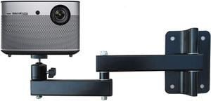 Projector Bracket Black Projector Mount Stand, Strong Universal Projector Wall Mount Bracket Full Motion 360 Rotate Tilt 30kg Profile Extendable Wall Distance Pprojector Mount