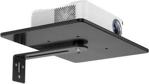 Projector Mount Bracket Projector Bracket Wall Mounted with Tray Training Universal Pan Tilt Adjustment BedHead Shelf Meeting Projector Shelf Projector Stand