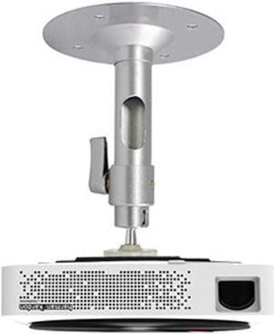 KEEYTT Wall Projector Mount Ceiling Mount Hanger 360°Rotatable Head with Extendable Length Alumimum Alloy Wall Mount Shelf Installation Accessories (Color : Silver, Size : 15cm)