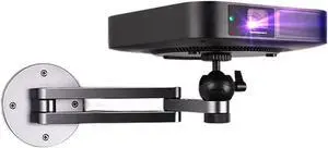 CLoxks Projector Stand Mounts Projector Stand Sturdy Aluminum Alloy Wall Mount Bracket for Universal 1/4 inch Screw Hole Items 10Kg Loading Capacity Projector Bracket