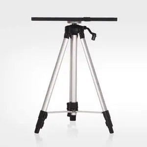 RRH Projector Mounts Tripod Projector Stand Adjustable DJ Laptop Stand with Height and Tilt Adjustment Portable Laptop Projector Table with Steel Tripod Base and Tray