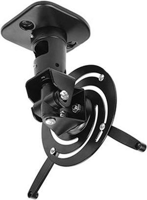 Gadpiparty Projector Mount D-Mount Universal Full Motion Tilt Swivel Aluminum Projector Ceiling Mounted Bracket Rack 13.6kg Ceiling Mount with Tray (Blanc