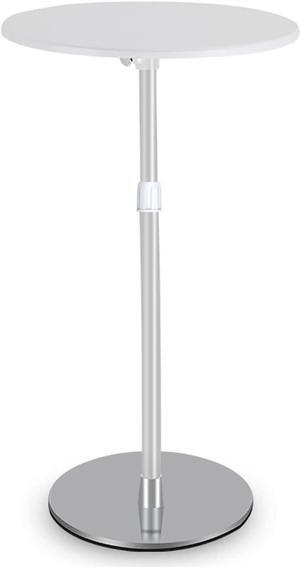 Projector Mount Projector Stand Laptop Stand Floor Stand Outdoor Portable DJ Equipment with Tray Stand Adjustable Height 33.5 Inches Adjustable Projector Stand (Color : White)