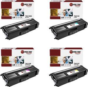 Laser Tek Services Compatible Toner Cartridge Replacement for Brother TN-315 TN315BK TN315C TN315M TN315Y Works with Brother HL4150cdn, MFC9460cdn Printers (Black, Cyan, Magenta, Yellow, 4 Pack)