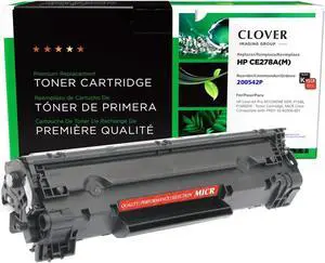 Clover Remanufactured MICR Toner Cartridge Replacement for HP CE278A (HP 78A), Troy 02-82000-001 | Black