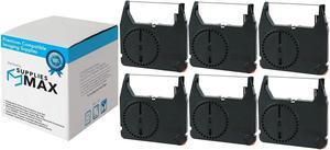 SuppliesMAX Compatible Replacement for Panasonic KX-E3000/KX-E3100/KX-E7000/KX-E7500/KX-E8000 Black Typewriter Correctable Ribbons (6/PK) (SKX-E15CK)