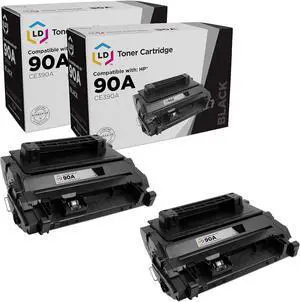 LD Products Compatible Toner Replacement for HP 90A CE390A Black, 2pk Compatible with M601dn M601n M602dn M602n M602x M603dn M603n M603xh M4555f M4555f