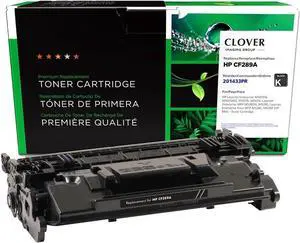 Clover Remanufactured Toner Cartridge (Reused OEM Chip) Replacement for HP 89A (CF289A) | Black, 10.96 x 2.35 x 4.95