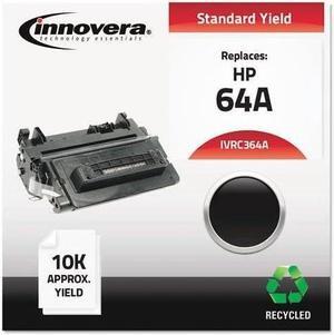 Innovera C364A Remanufactured CC364A (64A) Laser Toner, 10000 Yield, Black