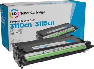 LD Remanufactured Toner Cartridge Replacement for Dell 310-8094 XG722 High Yield (Cyan)